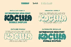 Thurof - Bubble Font