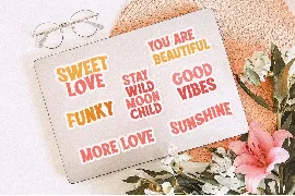 Love Vibes Groovy Font