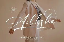 Aillisha Modern Signature Font