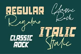 Classic Rock font