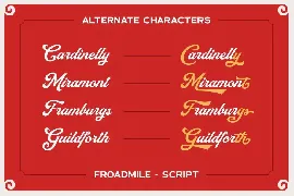 Froadmile font