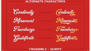 Froadmile font