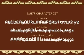 SAHUR - Islamic Font