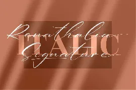 Renathalia Signature Font