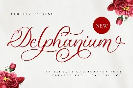 Delphanium - Romantic Calligraphy Font