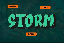 Under Storm - Layered Graffiti Font