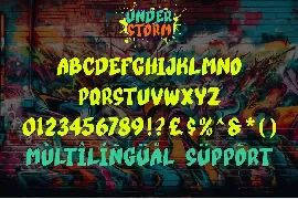 Under Storm - Layered Graffiti Font