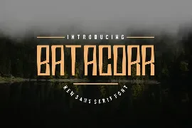 Batacorr font