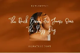 Pandertoos - Handbrush Signature font