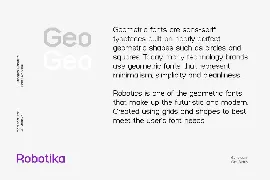 Robotika Sans Serif Modern Font Family