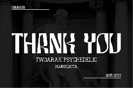 Twoarak - Psychedelic Font