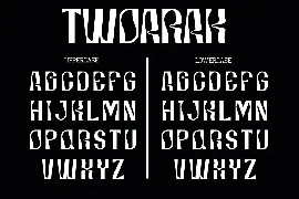 Twoarak - Psychedelic Font