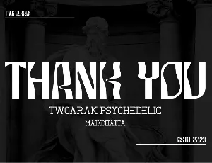 Twoarak - Psychedelic Font