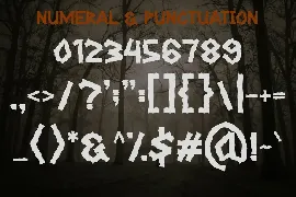 Mourn - Spooky Typeface font