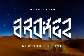 Brokez font