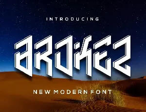 Brokez font