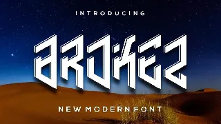 Brokez font