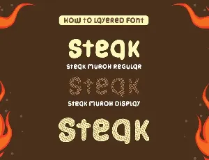 Steak Muroh - Layered Font