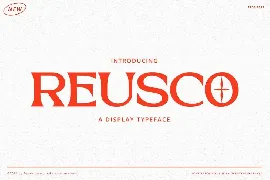 Reusco - Display Typeface font