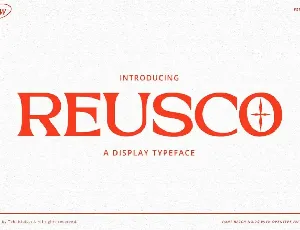 Reusco - Display Typeface font