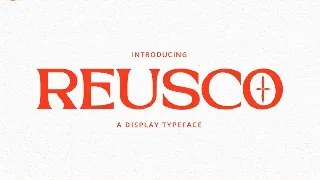 Reusco - Display Typeface font