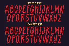 Sorrow Bloody - Modern Scary Typeface font