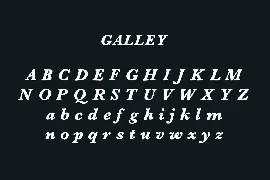 Galley font