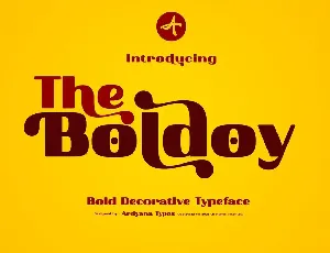 Boldoy - Decorative Typeface font