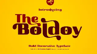 Boldoy - Decorative Typeface font