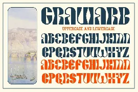 Graviard - Psychedelic Display Font