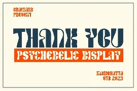 Graviard - Psychedelic Display Font