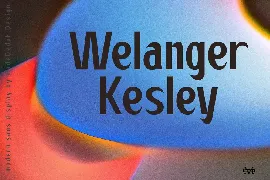 Welanger Kesley font