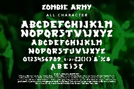 Zombie Army - Halloween Display Font