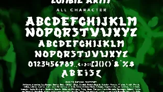 Zombie Army - Halloween Display Font