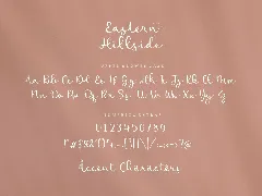 Eastern Hillside Script Font