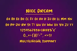 Nice Dream font