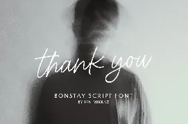 Bonstay - A Monoline Script Font