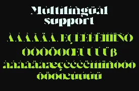 Vegan - A Display Stencil Font