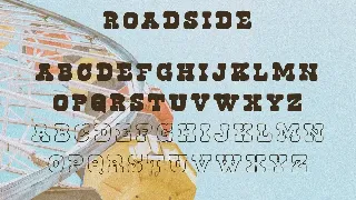 Roadside Vintage Slab Serif font