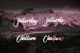 Challum Handwritten Script Font