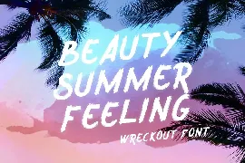 Wreckout - Decorative Brush Font