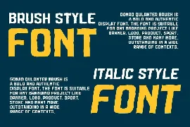 Kishare Brush font