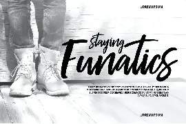 Stay Funatics | Brush Handwriting Script Font