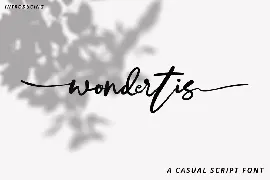 Wondertis - Handbrush Typeface font