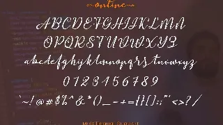 Online Script | Modern Calligraphy font