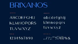 Brixanos Sans Serif Modern Font