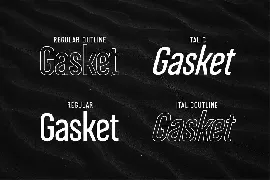 Gasket - Modern Corporate Condensed Sans Serif font