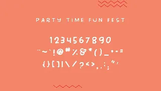 Party Time Fun Fest font