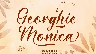 Georghie Monica Modern Script Font