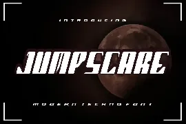 Jumpscare font